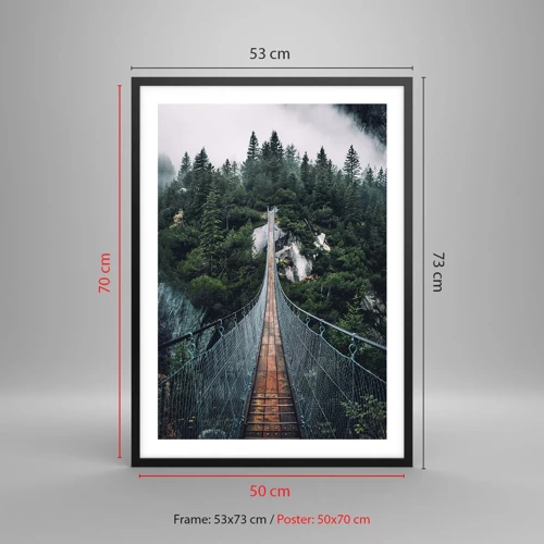 Poster in black frame - Only for Eagles - 50x70 cm