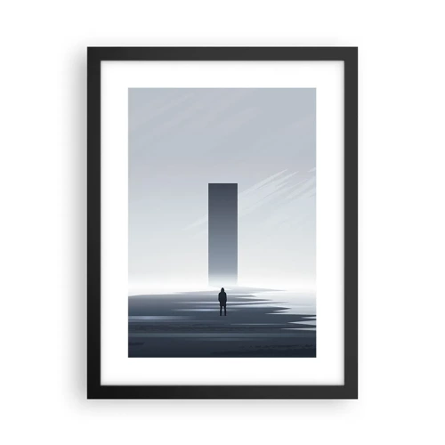 Poster in black frame - Opportunity or Threat? - 30x40 cm