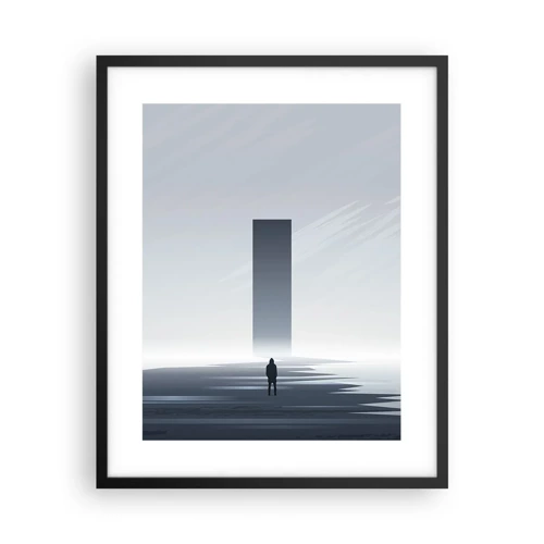 Poster in black frame - Opportunity or Threat? - 40x50 cm