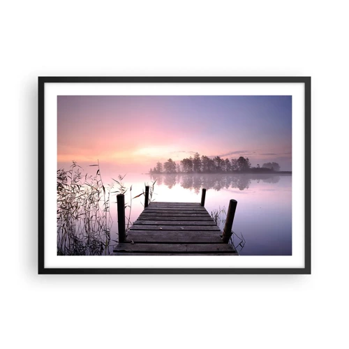 Poster in black frame - Out from a Lilac Fog… - 70x50 cm