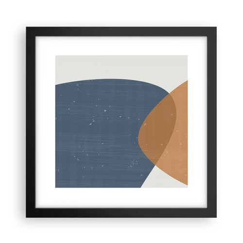 Poster in black frame - Ovals and Intersections - 30x30 cm