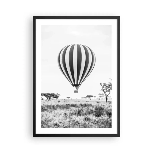 Poster in black frame - Over the Savannah - 50x70 cm