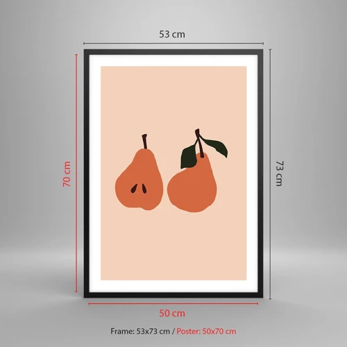 Poster in black frame - Overly Sweet - 50x70 cm