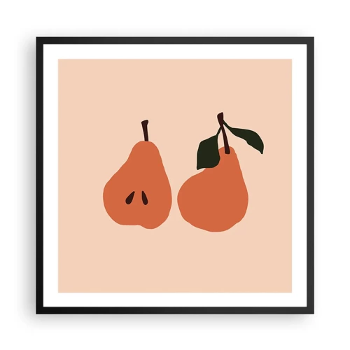 Poster in black frame - Overly Sweet - 60x60 cm