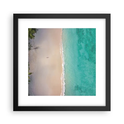 Poster in black frame - Paradise Beach - 30x30 cm