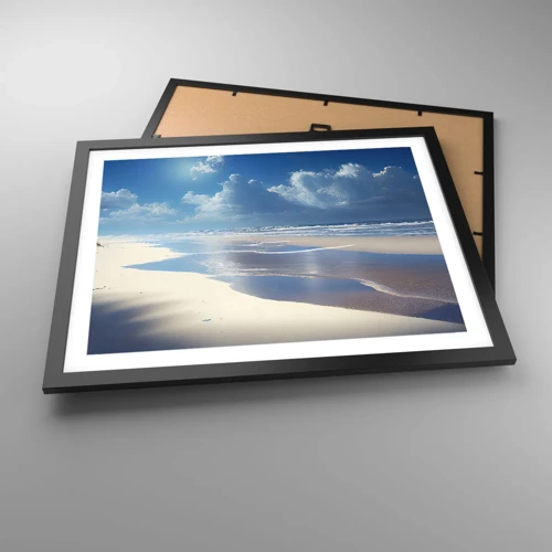 Poster in black frame - Paradise Holiday - 50x40 cm