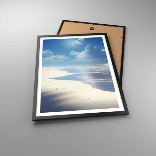 Poster in black frame - Paradise Holiday - 50x70 cm