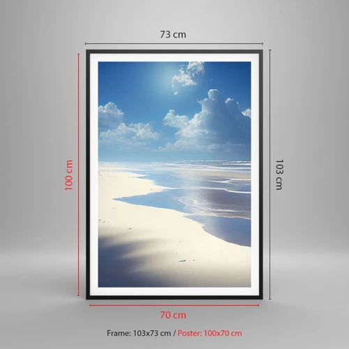 Poster in black frame - Paradise Holiday - 70x100 cm