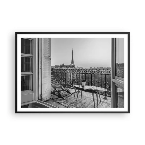 Poster in black frame - Parisian Afternoon - 100x70 cm