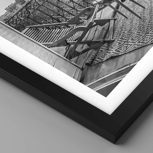 Poster in black frame - Parisian Afternoon - 50x70 cm