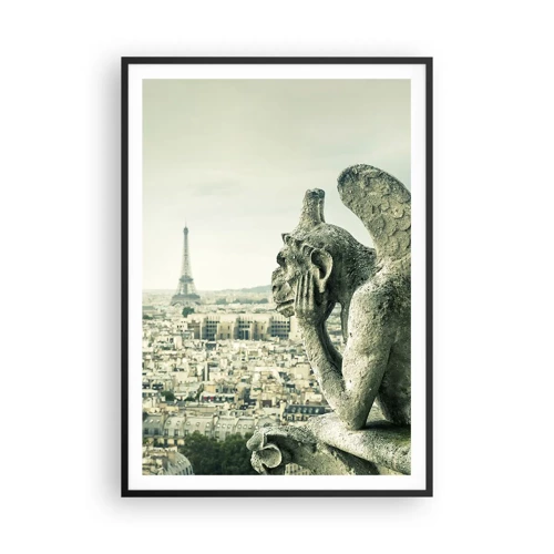 Poster in black frame - Parisian Talks - 70x100 cm