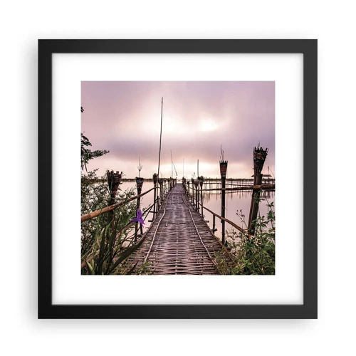 Poster in black frame - Peace and Quiet of Asia - 30x30 cm