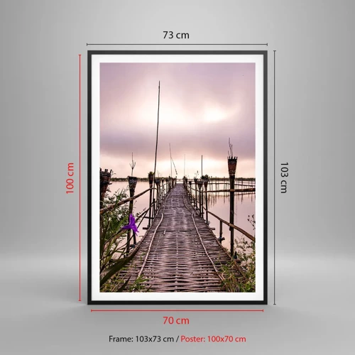 Poster in black frame - Peace and Quiet of Asia - 70x100 cm