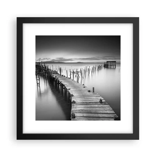 Poster in black frame - Peace of a Forgotten Shore - 30x30 cm