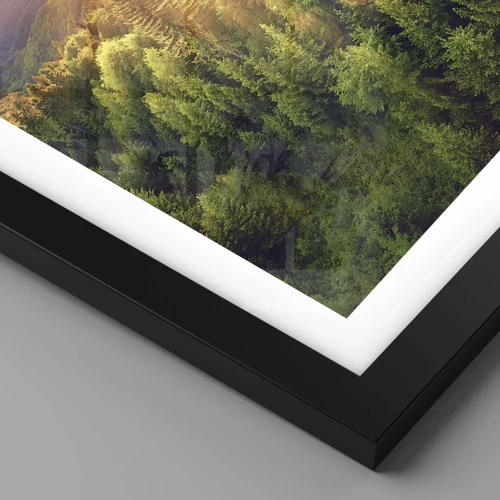 Poster in black frame - Peaks and Summits - 50x70 cm