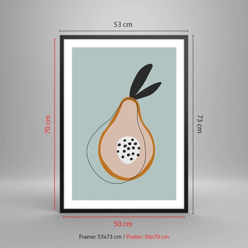 Poster in black frame - Penetrating the Nature of Things - 50x70 cm