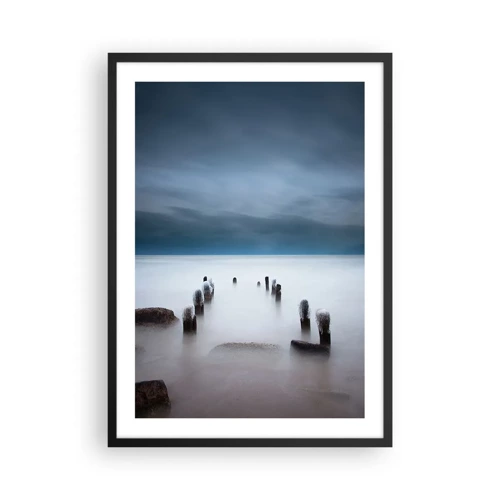 Poster in black frame - Pensive Lake - 50x70 cm