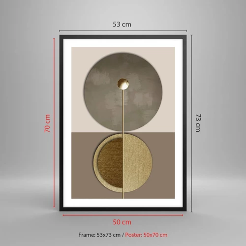 Poster in black frame - Perfect Balance - 50x70 cm