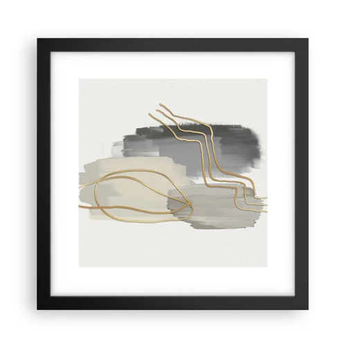 Poster in black frame - Persistance and Movement - 30x30 cm