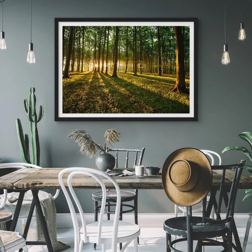 Poster in black frame - Photography of All Springs - 100x70 cm