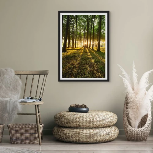 Poster in black frame - Photography of All Springs - 30x40 cm