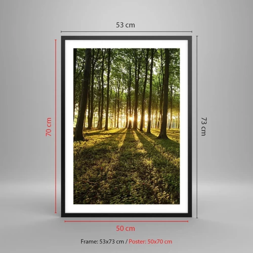 Poster in black frame - Photography of All Springs - 50x70 cm