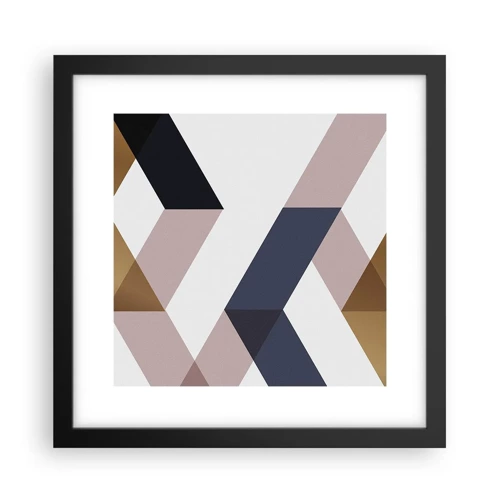 Poster in black frame - Planes and Angles - 30x30 cm