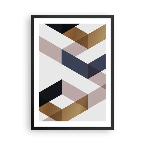 Poster in black frame - Planes and Angles - 50x70 cm