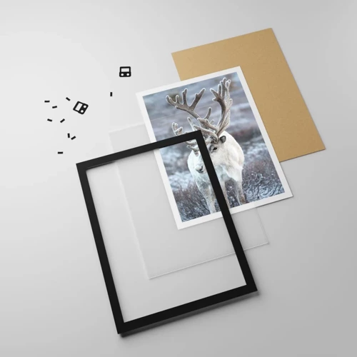 Poster in black frame - Portrait in the Sun - 50x70 cm