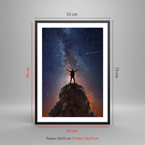 Poster in black frame - Power Is with Me! - 50x70 cm