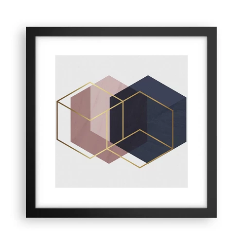 Poster in black frame - Power of Simplicity - 30x30 cm