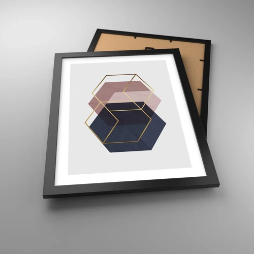 Poster in black frame - Power of Simplicity - 30x40 cm