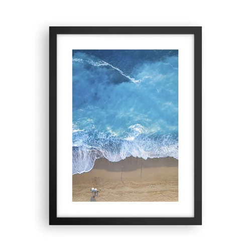 Poster in black frame - Power of the Blue - 30x40 cm