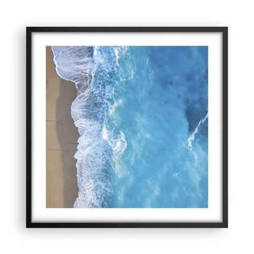 Poster in black frame - Power of the Blue - 50x50 cm