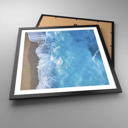 Poster in black frame - Power of the Blue - 50x50 cm