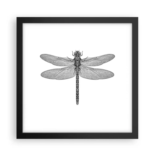 Poster in black frame - Precision of Nature - 30x30 cm