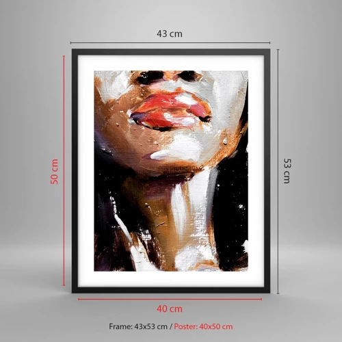 Poster in black frame - Pride without Prejudice - 40x50 cm