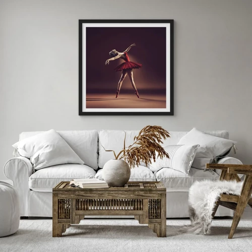 Poster in black frame - Prima Ballerina - 30x30 cm