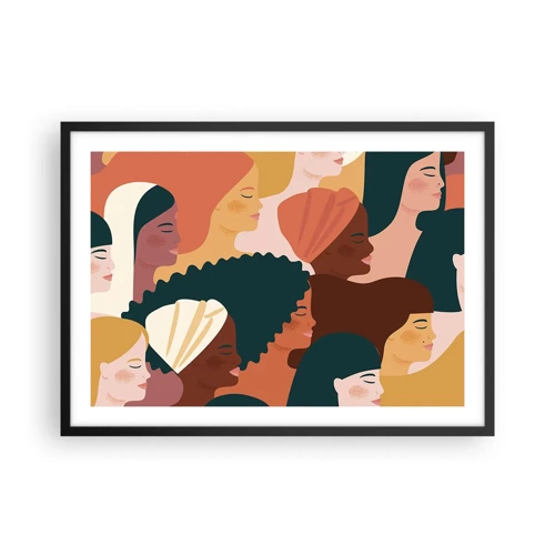 Poster in black frame - Pure Womanhood - 70x50 cm