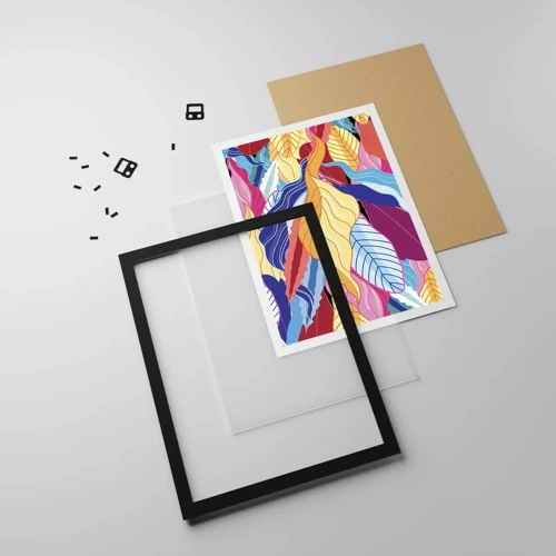 Poster in black frame - Queen of Mess - 40x50 cm