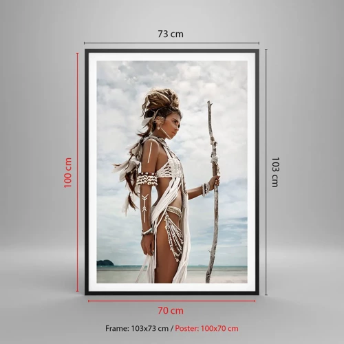Poster in black frame - Queen of the Tropics - 70x100 cm