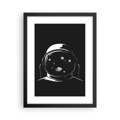 Poster in black frame - Quite a View - 30x40 cm