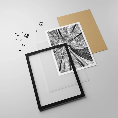 Poster in black frame - Race for the Light - 50x70 cm