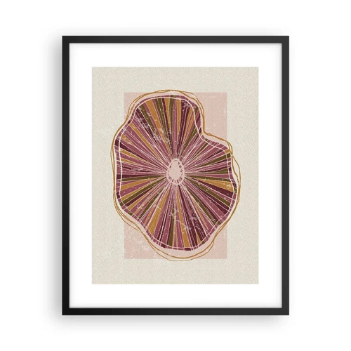 Poster in black frame - Radial Abstract - 40x50 cm