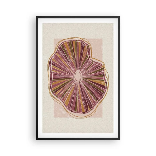 Poster in black frame - Radial Abstract - 61x91 cm