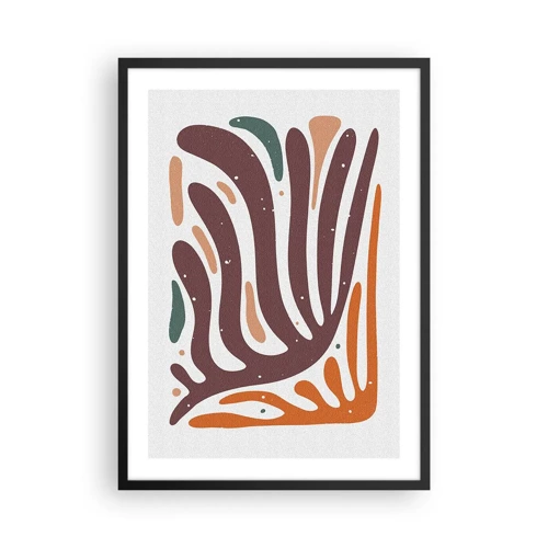 Poster in black frame - Radiant Organic Composition - 50x70 cm