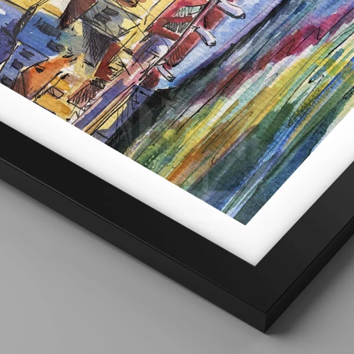 Poster in black frame - Rainbow Afternoon - 50x70 cm