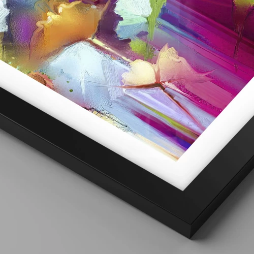 Poster in black frame - Rainbow Has Bloomed - 40x30 cm