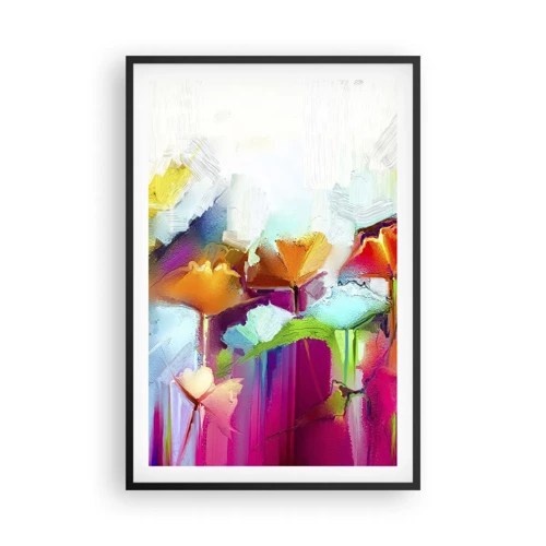 Poster in black frame - Rainbow Has Bloomed - 61x91 cm