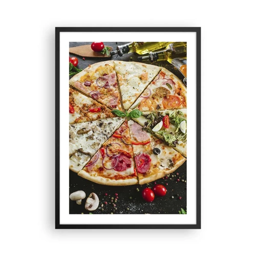 Poster in black frame - Range of Flavours - 50x70 cm